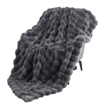 HOME & MARKER® Mekana, luksuzna, plišana deka, pokrivač od umjetnog krzna, za sofu i krevet, cozy i dekorativna | COZYGLAM