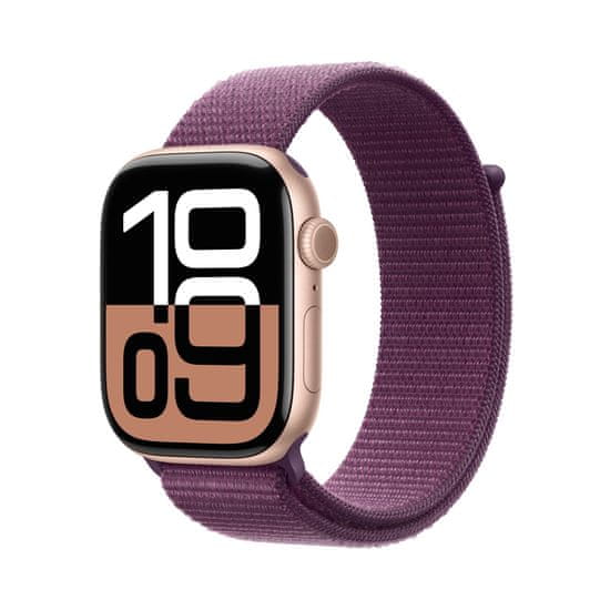 Apple Watch S10 GPS pametni sat, 46mm, bež aluminijsko kućište s magenta remenom (mwwt3qh/a)
