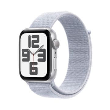 Apple Watch SE2 pametni sat, 40 mm, aluminij, srebrno kućište s plavim remenom (mxee3qh/a)