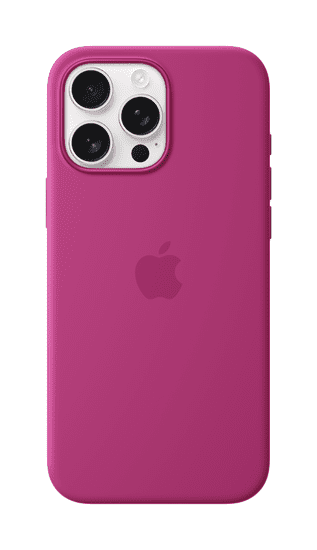 Apple iPhone 16 Pro Max Silicone Case ovitek, z MagSafe, Fuchsia (Seasonal)