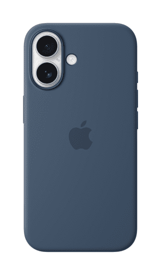 Apple iPhone 16 Silicone Case ovitek, z MagSafe, Denim