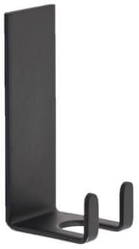 Gedy Samoljepljiva Crna Mat Kupaonska Dvokuka od Nehrđajućeg Čelika, Š 21xV 60xD 30 mm - GEDY