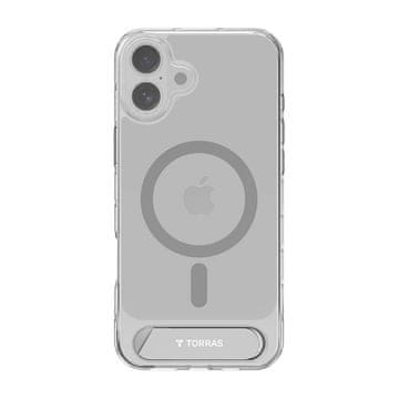 Torras Etui Torras Pstand serija za iPhone 16 Plus (prozirno)