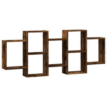 Vidaxl Zidna polica boja hrasta 159x18x65 cm konstruirano drvo