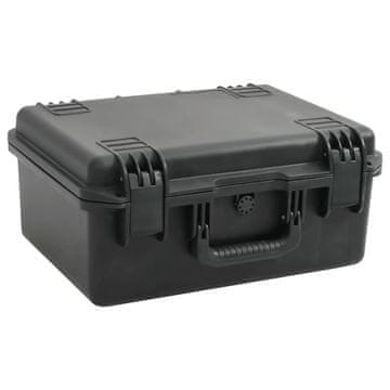 Vidaxl Kofer za zrakoplovni alat crni 49x38x23 cm PP