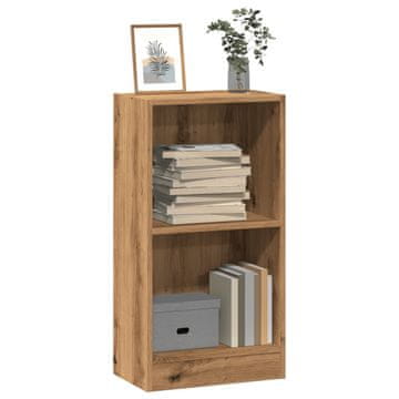 Vidaxl Polica, Artisan hrast, 40x24x76 cm, materijal na bazi drva