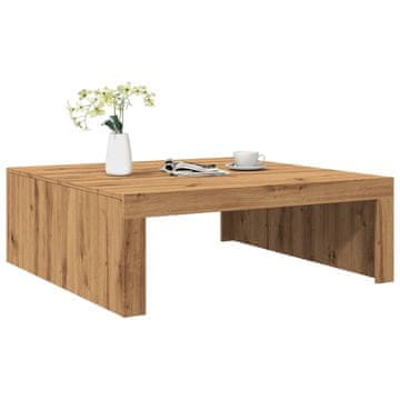 Vidaxl Klub stolić, Artisan hrast, 100x100x35 cm