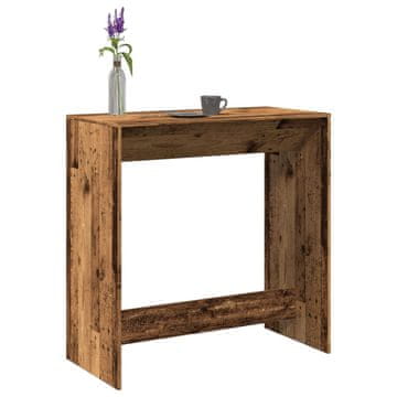 Vidaxl Barski stol, antikno drvo, 102x50x103,5 cm