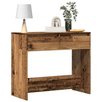 Vidaxl Konzolni stolić, antikno drvo, 89x41x76,5 cm