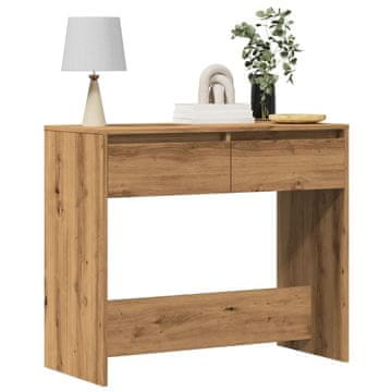 Vidaxl Konzolni stolić, Artisan hrast, 89x41x76,5 cm
