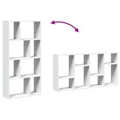 Vidaxl Biblioteka bijela 60x20x120,5 cm, inženjerski drvo