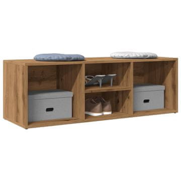 Vidaxl Klupa za cipele Artisan hrast 105x35x35 cm