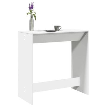 Vidaxl Barski stol, bijeli, 102x50x103,5 cm, materijal na bazi drva