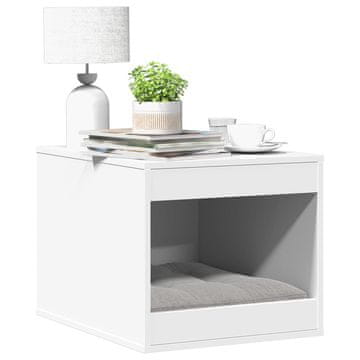 Vidaxl Ormarić za mačji pijesak bijeli 47x59x42 cm materijal na bazi drveta