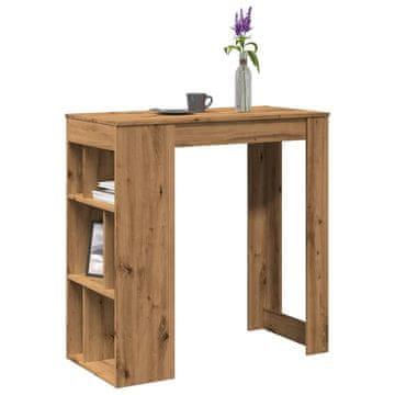 Vidaxl Barski stol s pretincima, Artisan hrast, 102x50x103,5 cm