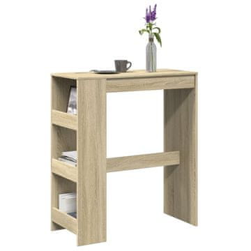 Vidaxl Barski stol s pretincima, hrast sonoma, 90x40x103,5 cm