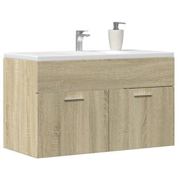 Vidaxl Ormarić za umivaonik Sonoma hrast 90x38,5x46 cm