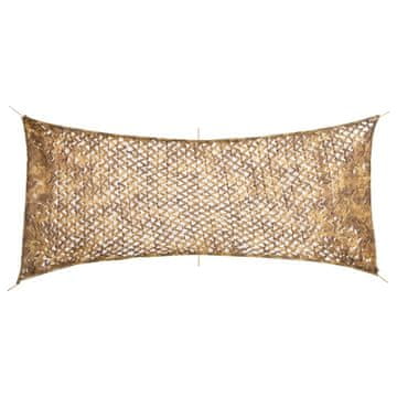 Vidaxl Kamuflažna mreža s torbom za pohranu 409 x 206 cm Pješčana