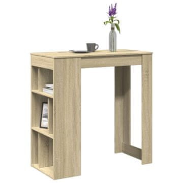 Vidaxl Barski stol s pretincima, hrast sonoma, 102x50x103,5 cm