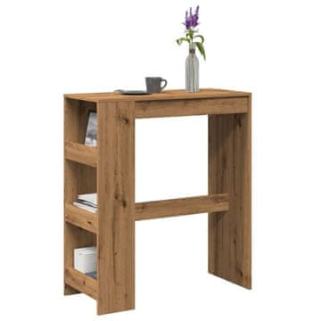 Vidaxl Barski stol s pretincima Artisan hrast 90x40x103,5 cm