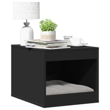 Vidaxl Ormarić za mačji pijesak crni 47x59x42 cm materijal na bazi drveta