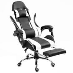 Aga Gaming stolica s osloncem za noge DS5011 Bijela