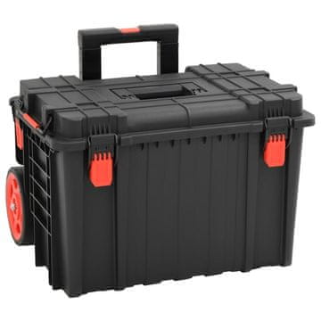 Vidaxl Kofer za zrakoplovni alat crni 56,5 x 45,5 x 48 cm PP