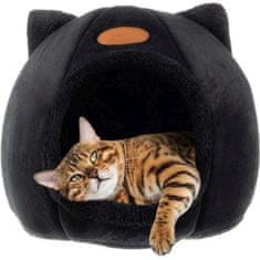 MG Plush krevet za mačke 36 x 33 cm, crno