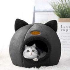 MG Plush krevet za mačke 36 x 33 cm, crno