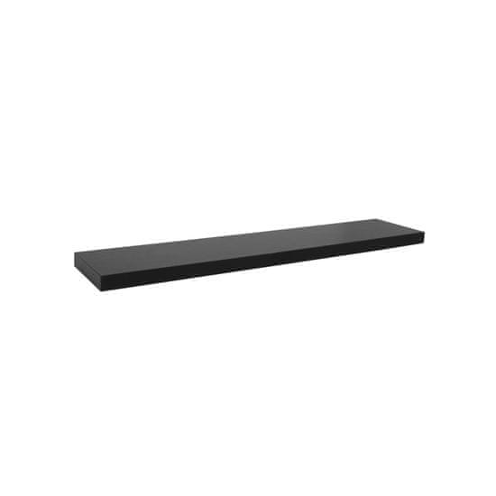 Aga Zidna polica 80x23,5 cm Crna