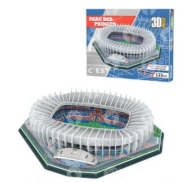 Nogometni stadion - PARC DES PRINCES - FC Paris Saint Germain - 3D Puzzle 123 dijela