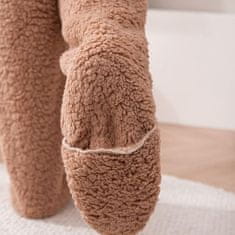 VIVVA® Udobne, mekane čarape, zimske kućne, fluffy cozy čarape, tople i mekane za hladne dane | HUGSOCKS, smeđa
