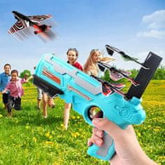JOJOY® Dječji pištolj za lansiranje pjenastih aviona, set aviona na bacanje za igru na otvorenom | PLANELAUNCH