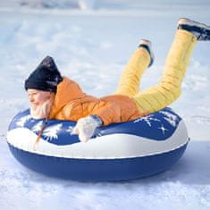 JOJOY® Snježna tuba za djecu i odrasle, napuhiva sankanja s ručkama, zimska zabava na snijegu | SNOWRIDER, plava