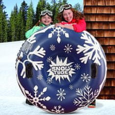 JOJOY® Snježna tuba za djecu i odrasle, napuhiva sankanja s ručkama, zimska zabava na snijegu | SNOWRIDER, plava