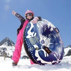 JOJOY® Snježna tuba za djecu i odrasle, napuhiva sankanja s ručkama, zimska zabava na snijegu | SNOWRIDER, plava