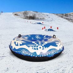 JOJOY® Snježna tuba za djecu i odrasle, napuhiva sankanja s ručkama, zimska zabava na snijegu | SNOWRIDER, plava