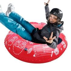 JOJOY® Snježna tuba za djecu i odrasle, napuhiva sankanja s ručkama, zimska zabava na snijegu | SNOWRIDER, crvena
