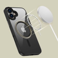 Tech-protect Magmat MagSafe maska za iPhone 16 Plus, crno/proziran
