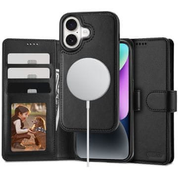 Tech-protect Wallet MagSafe maska za iPhone 16, crno