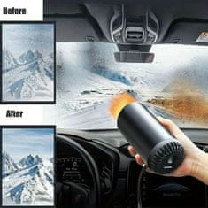 JOIRIDE® Auto grijač, 12V, s ventilatorom i odmagljivačem stakla, prijenosni, 360° kompaktni grijač | TURBOCUP