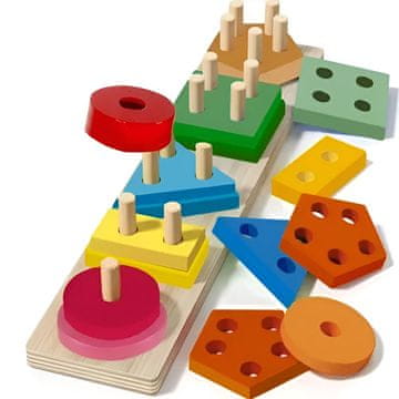 MG Wooden Sorter drvena igračka, oblici