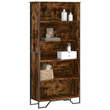 Vidaxl Biblioteka dimljena hrastovina 80x31x169 cm