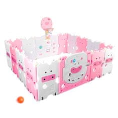 Aga4Kids Dječja plastična ograda 186x156x64 cm Roza