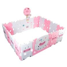 Aga4Kids Dječja plastična ograda 186x156x64 cm Roza
