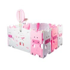 Aga4Kids Dječja plastična ograda 118x150x64 cm Roza