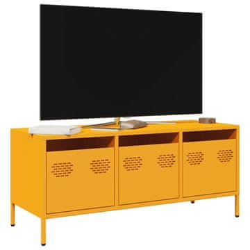 Vidaxl TV stalak žuti 101,5 x 39 x 43,5 cm hladno valjani čelik