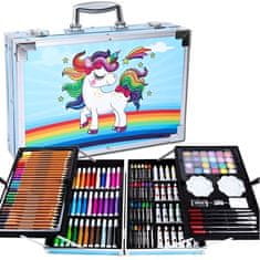 LIVEFY Art Kit set za slikanje u koferu za djecu 145kom, plava
