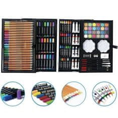 LIVEFY Art Kit set za slikanje u koferu za djecu 145kom, plava