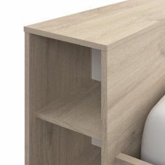 eoshop Multifunkcionalni krevet 160x200 cm POCKET, hrast Kronberg, 3 ladice i uzglavlje-polica